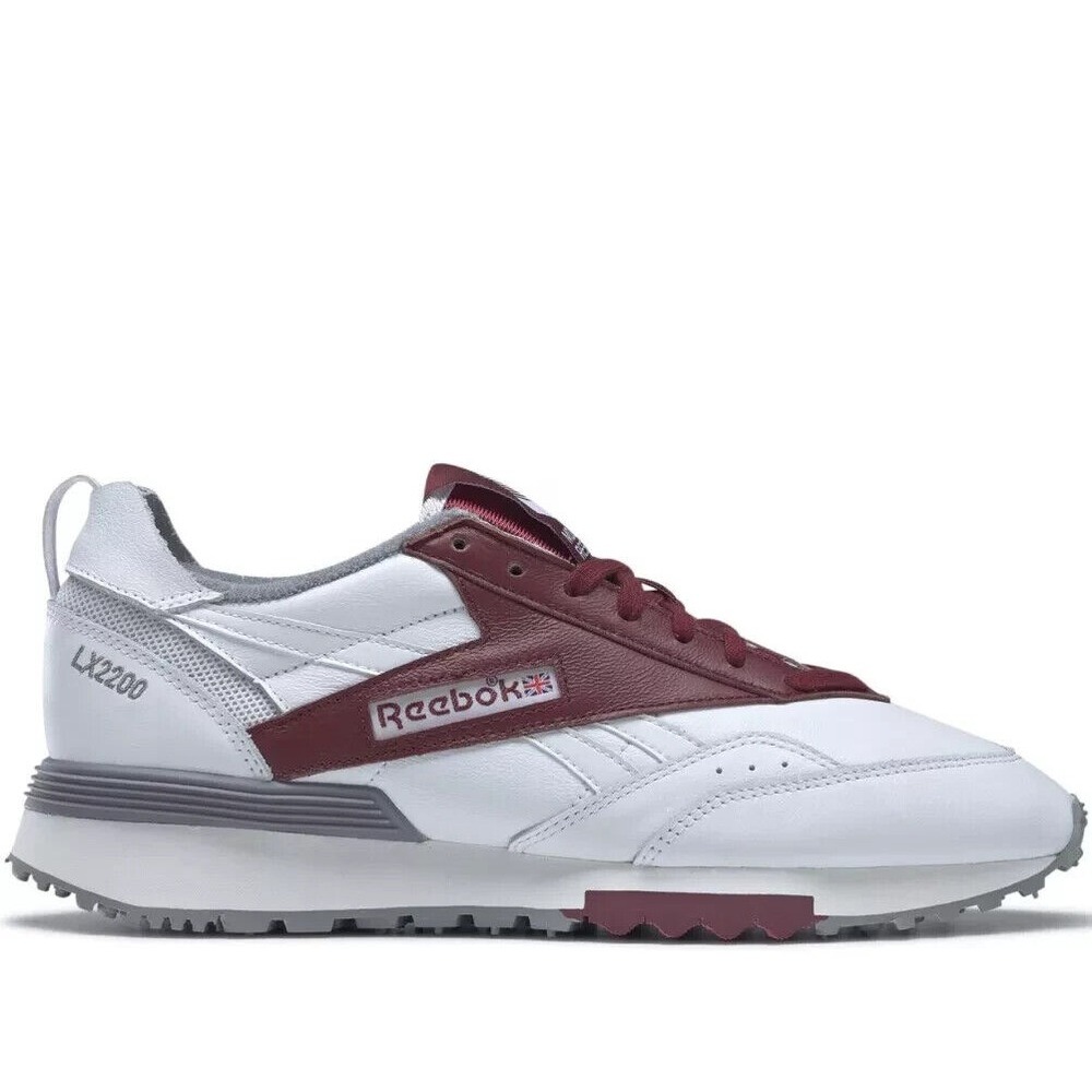 NEW Reebok Men's 11.5 Shoes Mountain Research LX2200‎ Sneakers White Burgundy